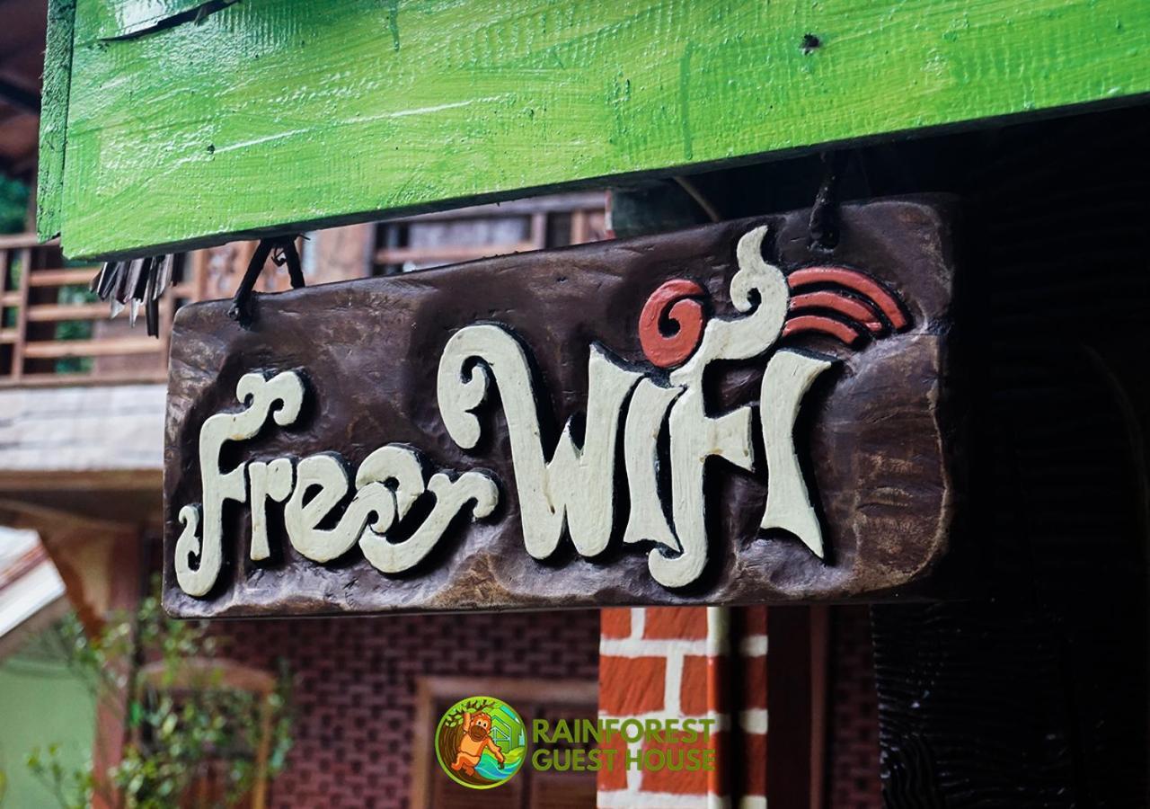 Rain Forest Guest House And Jungle Trekking Bukit Lawang Eksteriør billede